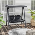 thumbnail image 2 of Outsunny 2 Seater Outdoor Swing Chair Porch Swing Bench with Canopy, 2 of 9
