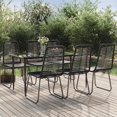 thumbnail image 1 of vidaXL 7 Piece Garden Dining Set Black, 1 of 5
