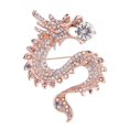 thumbnail image 2 of Hommes Rétro Style Dragon Broche Corsage Parti Badge Bijoux pour Hommes Bijoux Or + Blanc, 2 of 9