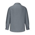 thumbnail image 4 of TIMIFIS Chemises Décontractées pour Hommes à Boutons, Mode d'Automne, Manches Longues, Col Rabattu, Blouse, Nouvelles Chemises Habillées Régulières Unies, 4 of 5