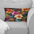 thumbnail image 1 of Designart "Vibrant Multicolor Hibiscus Paradise IV" Tropical Throw Pillow - Traditional Pillow For Couch - Insert And Pillows Covers For Bedroom Decor, 1 of 5