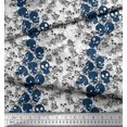 thumbnail image 3 of Soimoi Rayon Fabric Skull Halloween Printed Fabric 1 Yard 56 Inch Wide, 3 of 3