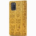thumbnail image 4 of Étui à Rabat pour FOXDOCK OPPO A52 / A72 / A92, Étui à Rabat en Cuir PU Gaufré Chat et Chien avec Fentes pour Cartes, Support, 4 of 6