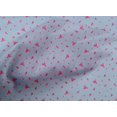 thumbnail image 4 of oneOone Cotton Poplin Fabric Blue & Peach Flower Floral Print Fabric BTY 56 Inch Wide, 4 of 4