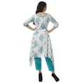 thumbnail image 4 of Moomaya Printed Traditional Clothing Womens Asymmetric Kurti Kurta With Pant Set, 4 of 6