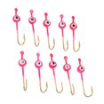 thumbnail image 2 of Fishhooks,10Pcs Heads Fishing Lure Pink Ice Fishing Jigs Ice Fishing Jigs Convenient Use, 2 of 8