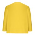 thumbnail image 4 of Penkiiy Cardigan Court à Manches 3/4 pour Femmes, Élégant Boléro pour Femmes, Jaune G, 4 of 5