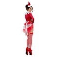 thumbnail image 1 of Party King Déguisement Santa's Shelf Helper pour Femme, Rouge/blanc, Très Grand, 1 of 2