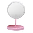 thumbnail image 1 of Ceinture Pliée de Miroir de Maquillage de Bureau pour Cheveux à Trois Couleurs de Lumière DEL Variables avec Chargement USB, Lampe de Table, Utilisation Grand, 1 of 4