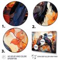 thumbnail image 3 of Designart Corbeau art Mural Encadré Surdimensionné, art Mural Encadré Corbeau, Renaissance du Royal Corbeau I, art Mural Encadré Moderne Bleu Naturel, Cadre Couleur Brun Naturel 40x30 Pouces, 3 of 5