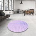 thumbnail image 4 of Ahgly Tapis d'Intérieur Lavable en Machine Carré Transitionnel Lilas Violet Vif, 4 Pieds Carré, 4 of 7