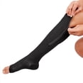 thumbnail image 4 of Liquidation! Bas de Compression pour Femmes et Hommes, Ouverts avec Fermeture Éclair, Circulation de la Pression Varices Genou Hauts Longs, 4 of 10