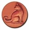 thumbnail image 3 of RYCRAFT 2" Round Cookie Stamp with Handle & Recipe Booklet-CAT With HEART, 3 of 4