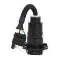 thumbnail image 2 of Trailer Adapter Trailer Plug 4way To-7way Adapter Trailer Connector Trailer Accessory 4 Pin To 7 Pin Trailer Adapter Plug With Bracket Waterproof   Connector US Type 6-24V, 2 of 8