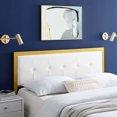 thumbnail image 1 of Modway Teagan Tufted King Performance Velvet Headboard in Gold White, 1 of 7