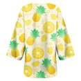 thumbnail image 4 of Nouveaux Hauts pour Femmes 2023 Grande Taille Mode Femme Col Rond T-Shirt Manches Longues Blouse Imprimée Automne Chandail en Molleton Manches Longues pour Femmes, 4 of 5