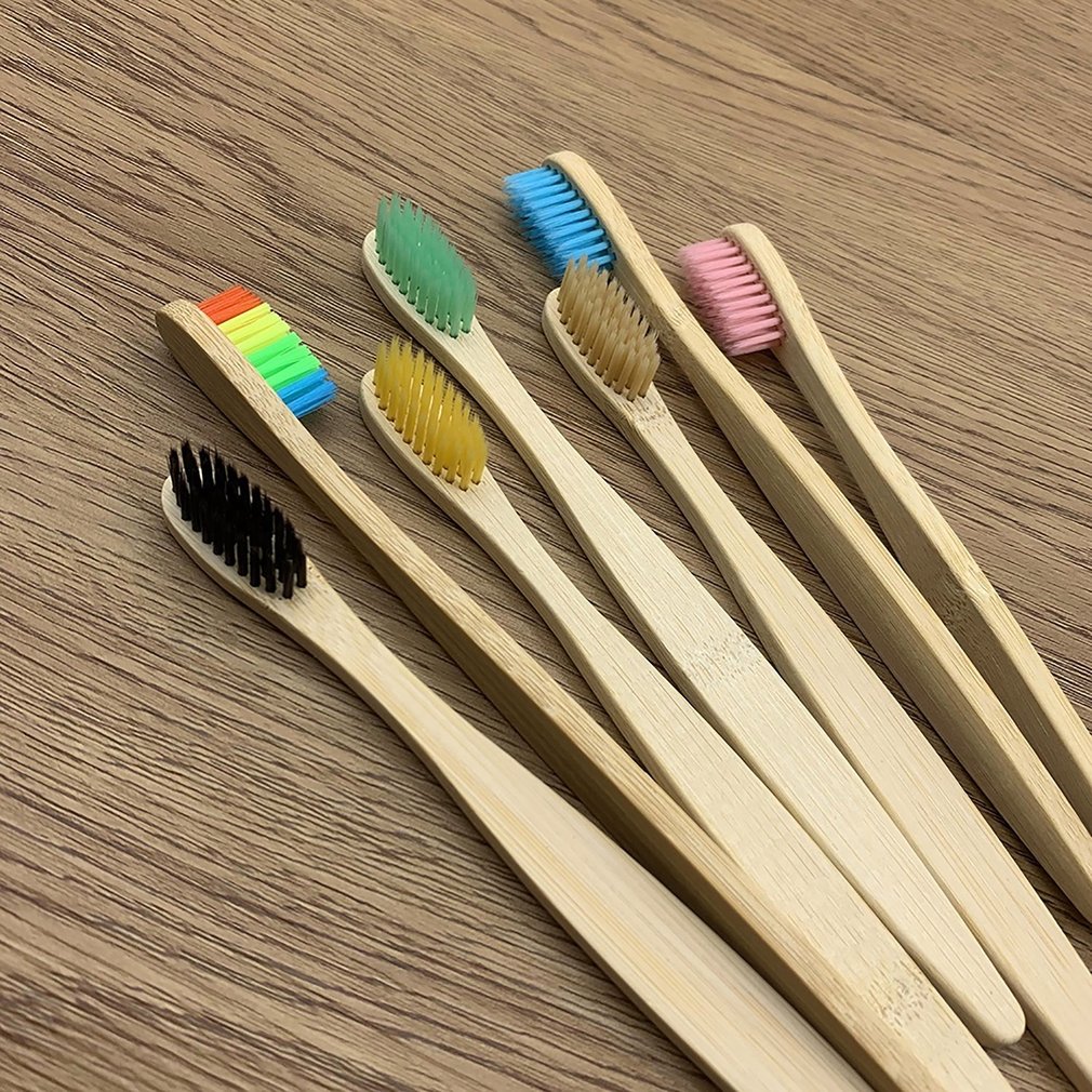 Flat Toothbrush Homestay Hotel Disposable Original Bbamboo Charcoal Soft Bristle Toothbrushes For Adult