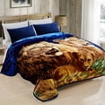 thumbnail image 2 of JML Couverture en Molleton Peluche Doux pour Lit Grand 75"x87 Pouces 5 Lb, Couverture Raschel 2 Plis Lion&Dolphin, 2 of 7