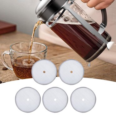 Filtre à Café Réutilisable et Facile à Nettoyer Haute Température, 5 Pcs Filtres à Café, pour Amateurs de Café Doux, Café