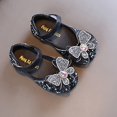 thumbnail image 4 of B91xZ Chaussures de Robe pour Petite Fille Mode Ballerines avec Nœud, Noir 8.5, 4 of 5