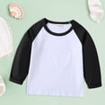 thumbnail image 2 of MIASHUI T-Shirts à Manches Longues pour Filles Hauts pour Garçons Col Rond T-Shirts Basiques, Noir, 7-8 Ans, 2 of 9