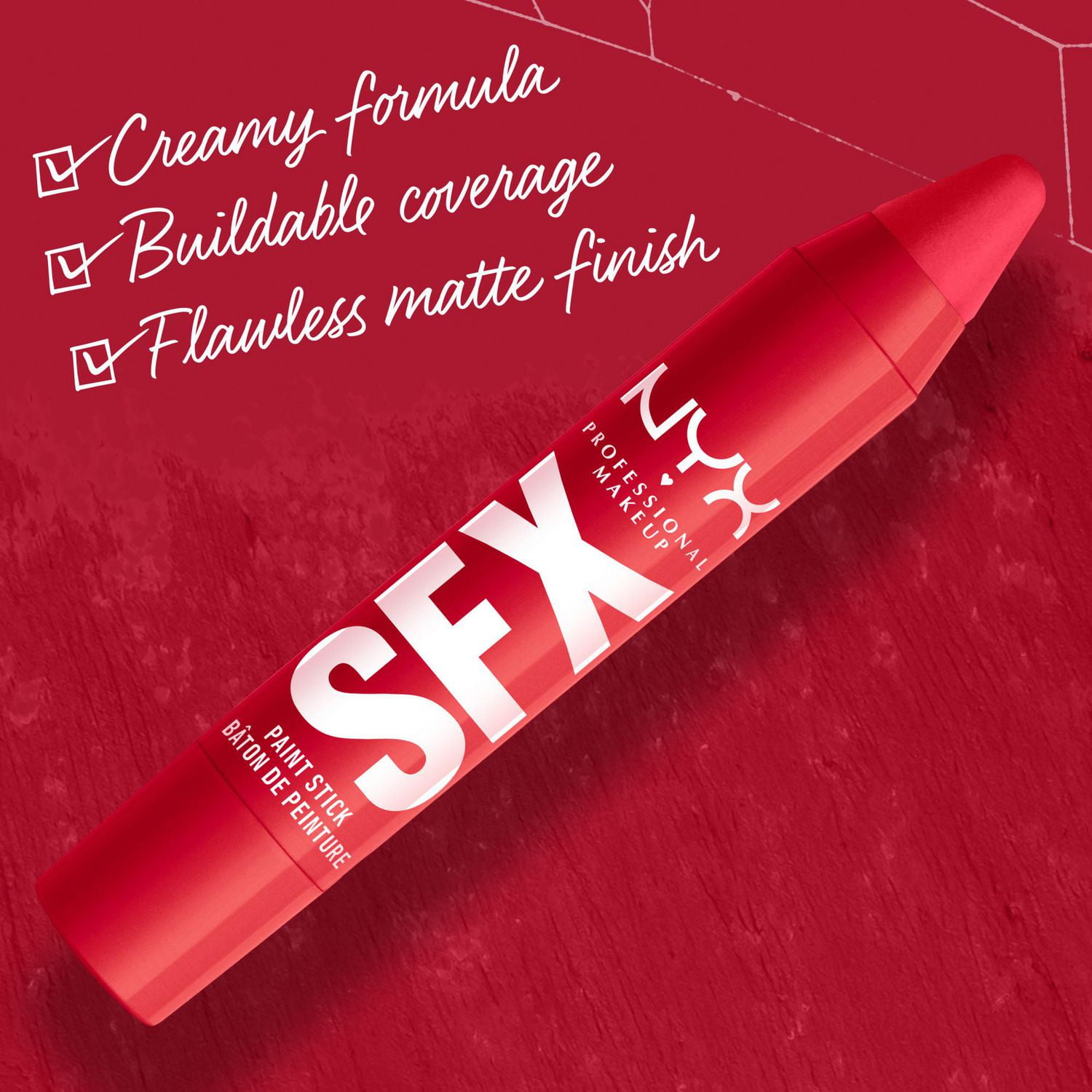 NYX PROFESSIONAL MAKEUP, Bâtons de peinture pour le visage et le corps SFX, Édition limitée Halloween, Formule en crème, Fini mat - BAD WITCH ENERGY