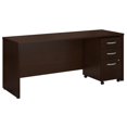 thumbnail image 1 of Series C 72W Office Desk with File Cabinet in Mocha Cherry - Engineered Wood, 1 of 8