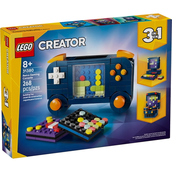 LEGO Creator 3 in 1 Retro Gaming Console Building Toy for Boys & Girls - Kids Build a Console, Mini Arcade Game, or Mini Computer - Gift Idea for Gaming Fans, Ages 8+ - 31380