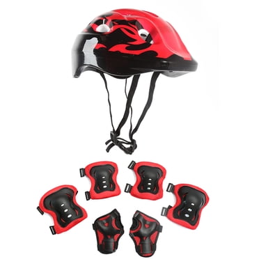 Agiferg 7Pcs/Set Children's Skating Protective Gear Children Kids Safety Helmet Knee