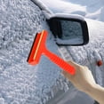 thumbnail image 1 of Rvkxad Car Ice Scraper Snow Removal Tool, Winter Windshield Defrosting Deicer for Vehicle Glass, Soft Rubber Blade Ice Remover, 1 of 7