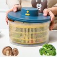 thumbnail image 4 of Rongfmy Electric Salad ner Vegetable Dryer Quick Drying Household Drainer Storage Drying Blue, 4 of 8
