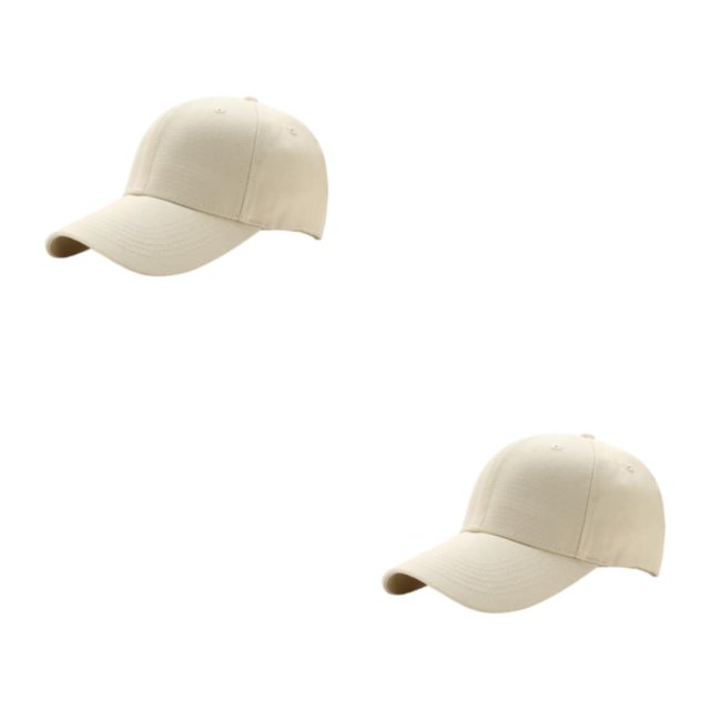 relayinert Lightweight And Breathable Sun Cap Sporty Style For Outdoor Enthusiasts Adjustable Strap Polyester Outdoors Sun Cap beige 2Set