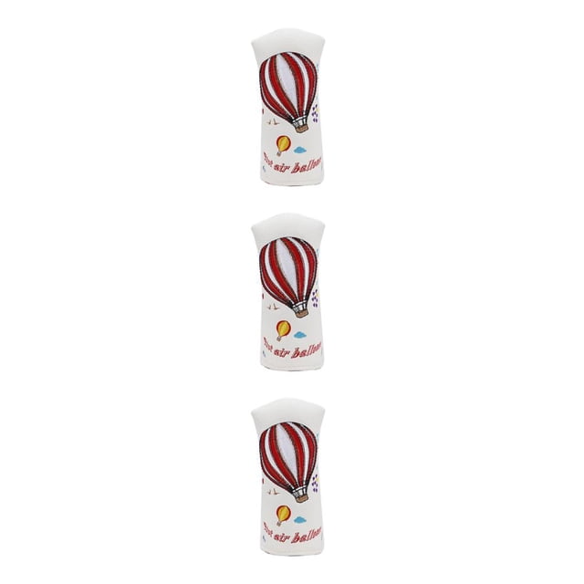 Baohd Innovative PU Leather Golf Club Head Covers Enhanced Feel And Durability Exceptional Durability white 3Set
