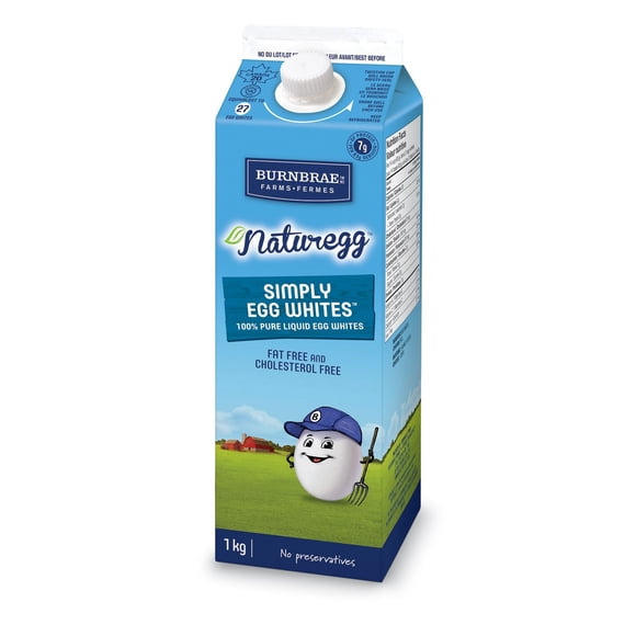 Burnbrae Farms Naturegg Tout Simplement Blancs d'Œufs 1KG