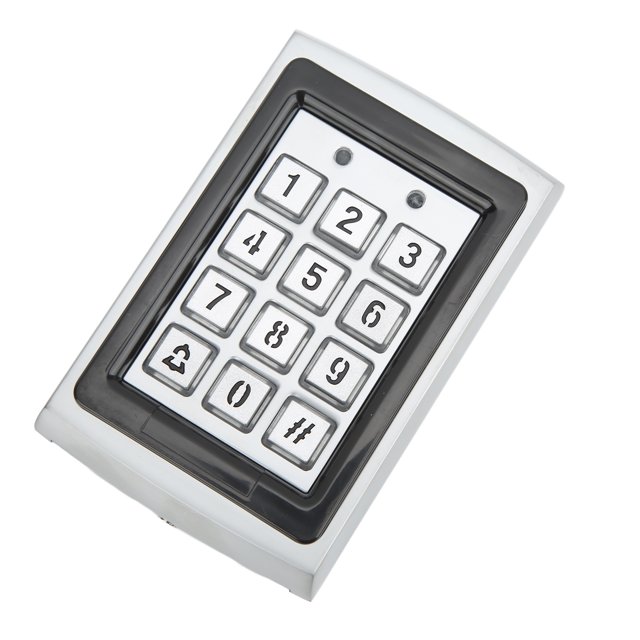 Access Control Pad, Grande Capacité Mot de Passe Zinc Alliage Boutons Doux Rétroéclairé Clavier d'Entrée Anti Impact pour les Maisons Bureaux Usine