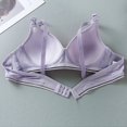 thumbnail image 4 of CHUANK Bras Easter Clearance Summer Fall Woman‘s Printing Gathered Together Daily Bra Underwear No Rims Blue, 4 of 6
