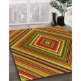 thumbnail image 3 of Ahgly Company Tapis d'Intérieur Lavable en Machine Carré Vert Transitionnel, 7 Pieds Carré, 3 of 7