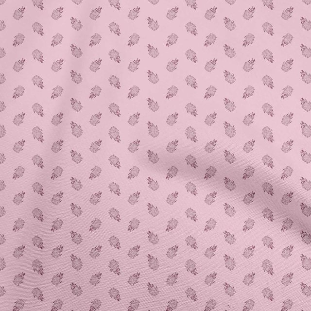 oneOone Rayon Light Pink Fabric Fruits Sewing Craft Projects Fabric Prints By Yard 56 Inch Wide