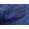 thumbnail image 4 of oneOone Cotton Cambric Blue Fabric Red Insect Sewing Craft Projects Fabric Prints By Yard 56 Inch Wide, 4 of 4