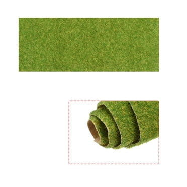 Unique Bargains Artificial Grass Mat 10' x 19.7' Yellow Green Realistic Fake Turf for Garden Lawn Decoration Sand Table