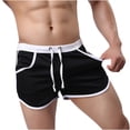 thumbnail image 1 of Men's Athletic Shorts Summer Drawstring Quick Dry Lightweight Running Workout Gym Beach Lounge Shorts with Pockets, 1 of 6