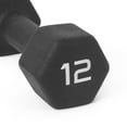 thumbnail image 3 of CAP Barbell, Black Neoprene Dumbbell, 12lb, Single, 3 of 6