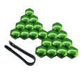 thumbnail image 2 of 20Pcs Car Wheel Nut Caps Covers Wheel Screw Decorative Bolt Caps Green 21mm, 2 of 10