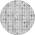 thumbnail image 1 of Ahgly Company Machine Washable Indoor Round Transitional Platinum Gray Area Rugs, 6' Round, 1 of 7