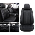 thumbnail image 2 of Maidao Car Seat Covers Full Set for Mercedes-Benz for E300 2000-Present 5 Seats Leather Compatible Airbag Water Resistant Front Rear Cushion Protector Black, 2 of 8