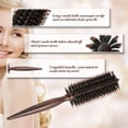 thumbnail image 3 of 1 Pce Peigne Rond Brosse à Cheveux à Poils Peigne Quiff Rouleau Bouclage Brosse Roulante Bricolage Outil de Coiffure, 3 of 7