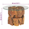 thumbnail image 4 of vidaXL Coffee Table Solid Teak Driftwood 60 cm, 4 of 5