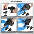 thumbnail image 4 of HLONK Air Pump for Inflatables  Portable Quick-Fill Electric Air Mattress Pump with 3 Nozzles  Inflator & Deflator Pumps for Outdoor Camping  Pool Floats  Inflatables Couch  Swimming Ring, 4 of 7