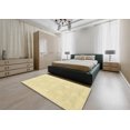 thumbnail image 4 of Ahgly Company Indoor Rectangle Abstract Mustard Yellow Oriental Area Rugs, 2' x 3', 4 of 6
