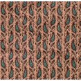 thumbnail image 4 of oneOone Organic Cotton Poplin Twill Fabric Leaves & Paisley Block Decor Fabric Printed BTY 42 Inch Wide, 4 of 4